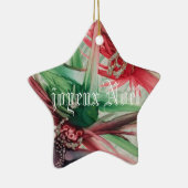 Joyeux Weihnachten / Frohe Weihnachten auf Französ Keramik Ornament (Rechts)