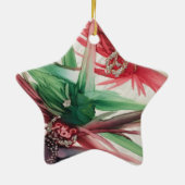 Joyeux Weihnachten / Frohe Weihnachten auf Französ Keramik Ornament (Hinten)