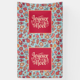 Joyeux Weihnachten Frohe Weihnachten Französisch V Banner