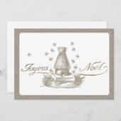 Joyeux Weihnachten Frohe Weihnachten Französische (Vorne/Hinten)