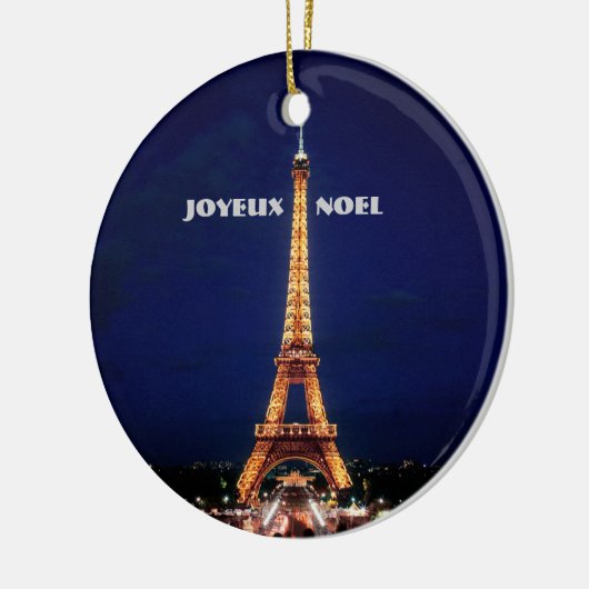 JOYEUX, WEIHNACHTEN (FROHE WEIHNACHTEN) KERAMIK ORNAMENT (Links)