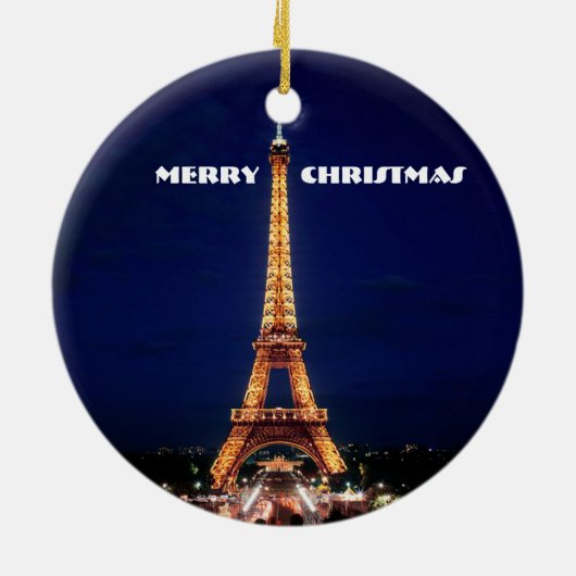 JOYEUX, WEIHNACHTEN (FROHE WEIHNACHTEN) KERAMIK ORNAMENT (Hinten)