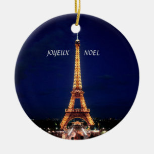 JOYEUX, WEIHNACHTEN (FROHE WEIHNACHTEN) KERAMIKORNAMENT