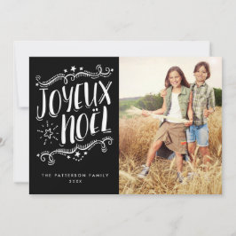 Joyeux Weihnachten Frohe Weihnachts-Weihnachtsfoto