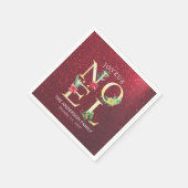 Joyeux Weihnachten Frohe Weihnachtswünsche Neues J Serviette (Ecke)