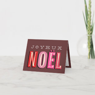 Joyeux Weihnachten funky pink rosa Chic Weihnachts