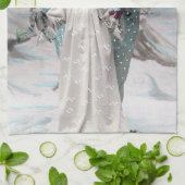 Joyeux Weihnachten Geschirrtuch (Gefaltet)