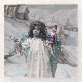 Joyeux Weihnachten Glasuntersetzer