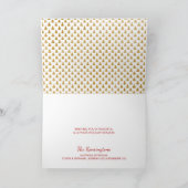 Joyeux Weihnachten Gold Foil Trees Weihnachtsfest  (Innenseite)