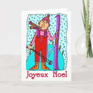 Joyeux Weihnachten Grußkarten