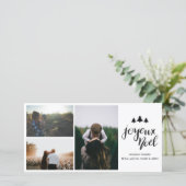 Joyeux Weihnachten | Handgeschriebenes Script Holi (Stehend Vorderseite)