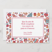 Joyeux Weihnachten Holiday Card (Rückseite)