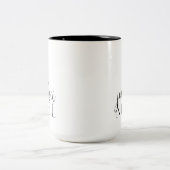 Joyeux Weihnachten | Holiday Eiffel Tower Zweifarbige Tasse (Mittel)