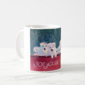 joyeux Weihnachten Kaffeetasse (Vorderseite Links)