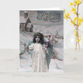 Joyeux Weihnachten Karte (Gelbe Blume)