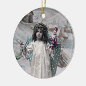 Joyeux Weihnachten Keramik Ornament (Links)