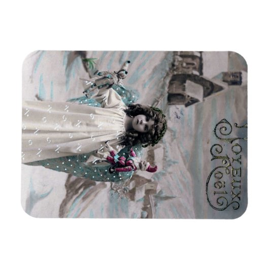 Joyeux Weihnachten Magnet (Horizontal)