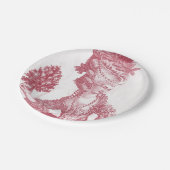 Joyeux Weihnachten Marie Antoinette, französisch Pappteller (Schrägansicht)