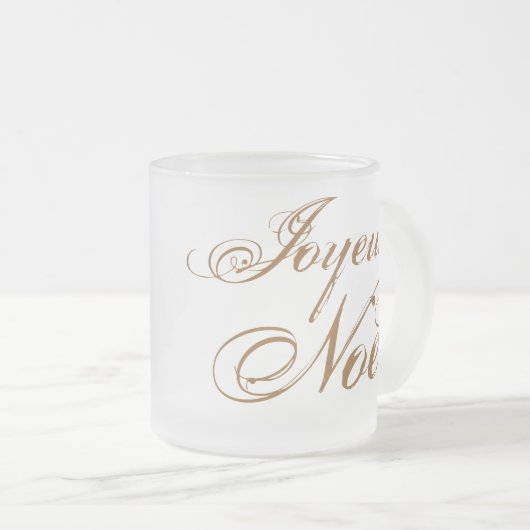 Joyeux Weihnachten Mattglastasse (VorderseiteRechts)