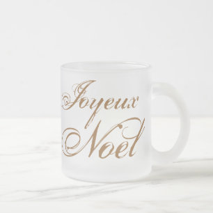 Joyeux Weihnachten Mattglastasse