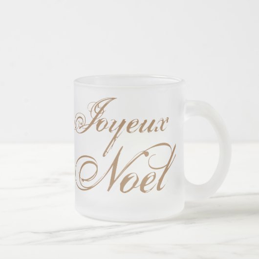 Joyeux Weihnachten Mattglastasse (Rechts)
