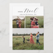 Joyeux Weihnachten Minimal Typografie Weihnachtsfe (Vorne/Hinten)