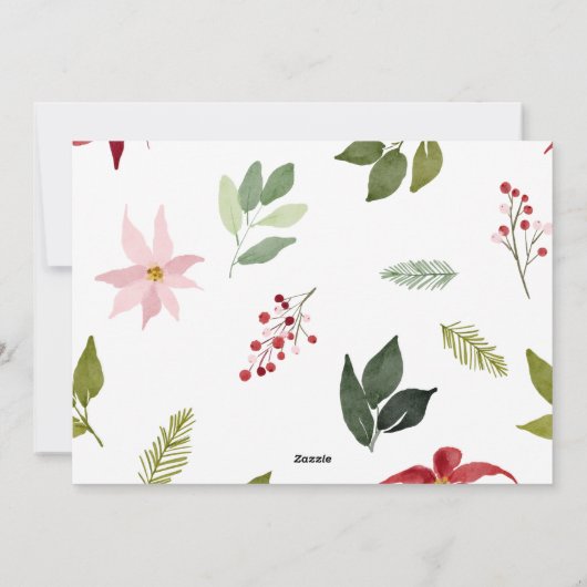 Joyeux Weihnachten Minimalistisches Skript Weihnac (Rückseite)