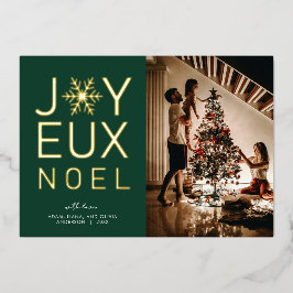 Joyeux Weihnachten Moderne und klassische Foil Car Folieneinladung