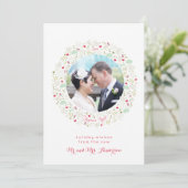 Joyeux Weihnachten Newlyw Christmas Card (Stehend Vorderseite)