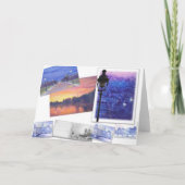 JOYEUX WEIHNACHTEN-NOTRE- DAMEgruß Feiertagskarte (Rückseite)