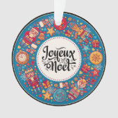 Joyeux Weihnachten Ornament (Vorderseite)