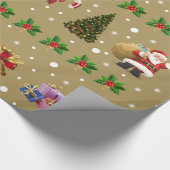 Joyeux Weihnachten Packpapier (Ecke)