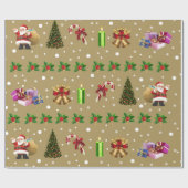 Joyeux Weihnachten Packpapier (Flach)