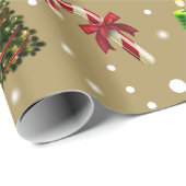 Joyeux Weihnachten Packpapier (Rolleneckpunkt)