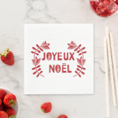 Joyeux Weihnachten Paper Napkins Serviette (Beispiel)