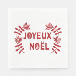 Joyeux Weihnachten Paper Napkins Serviette