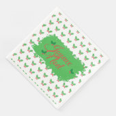 Joyeux-Weihnachten - Papierservietten (Ecke)