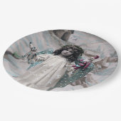 Joyeux Weihnachten Pappteller (Schrägansicht)