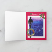 JOYEUX WEIHNACHTEN-PARIS-LANDSCHAFTSweihnachtsgruß Feiertagskarte (Innenseite)