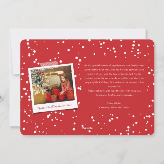 Joyeux Weihnachten Pinsel Script Modernes Weihnach (Rückseite)