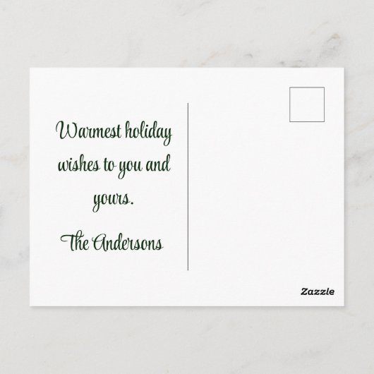 Joyeux-Weihnachten Postkarte (Rückseite)