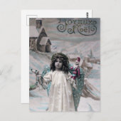 Joyeux Weihnachten Postkarte (Vorne/Hinten)