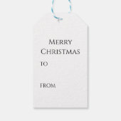 Joyeux Weihnachten Red Christmas Vintag Santa Geschenkanhänger (Rückseite)