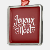 Joyeux Weihnachten Red Ornament Aus Metall (Links)