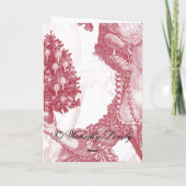 Joyeux-Weihnachten (rouge) Feiertagskarte (Rückseite)