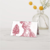 Joyeux Weihnachten Rouge Festive Platzkarte (Rückseite)