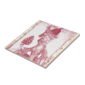 Joyeux-Weihnachten (rouge) Fliese (Seite)