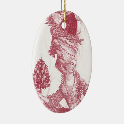 Joyeux-Weihnachten (rouge) Keramikornament (Rechts)