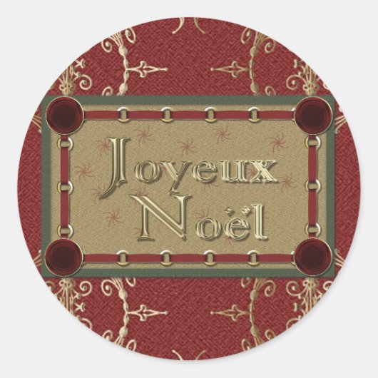 Joyeux Weihnachten Stickers (Vorderseite)