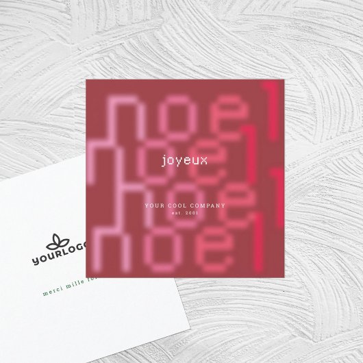 JOYEUX WEIHNACHTEN TECH SCHRIFTART CORPORATE CHRIS